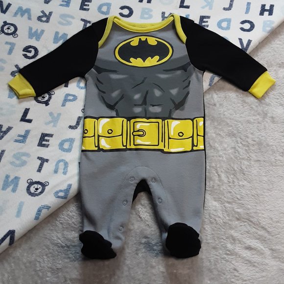 ❄️ 0-3m | DC Comics | Batman Jumpsuit/Footies - Picture 1 of 6